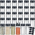 Eccliy 36 Pack 3 oz Clear Plastic Spice Jars by Eccliy