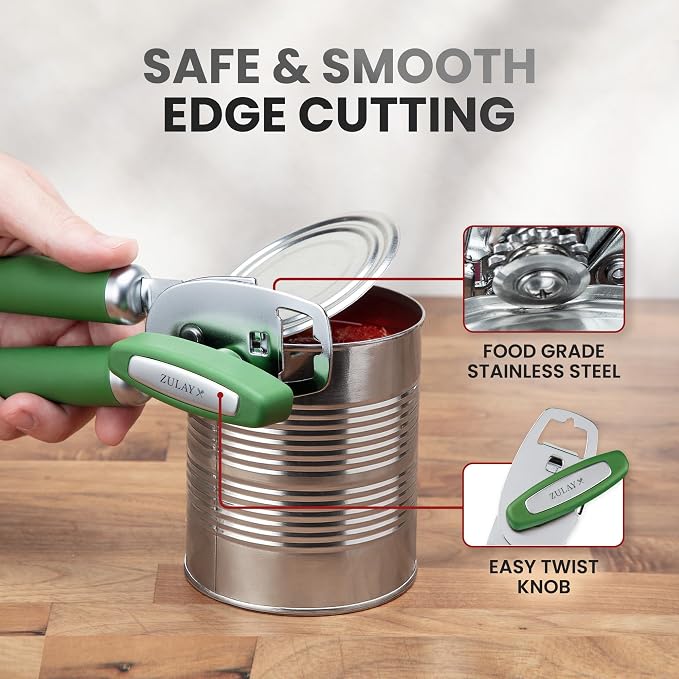 Zulay Kitchen Heavy Duty Stainless Steel Can Opener Manual - Image 4