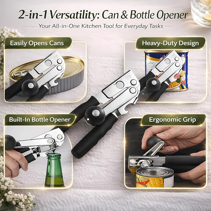 Commercial Can Opener, Heavy Duty Manual Can Opener - Image 6