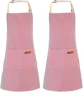 2 Pack Stripes Kids Apron, Kids Cooking Aprons by XLSXEXCL