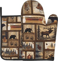 Rustic Lodge Pot Holders and Oven Mitts by DZGlobal