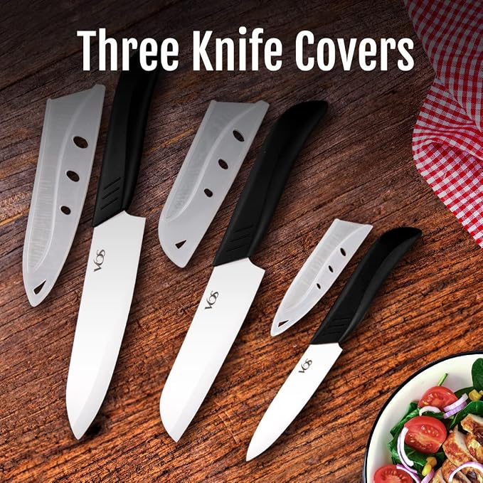 Vos Ceramic Knife Set in Elegant Gift Box, Ceramic Knives Set - Image 5