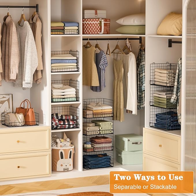 Yociyoga 7-Tier Stackable Closet Organizers and Storage Shelves, Foldable - Image 4