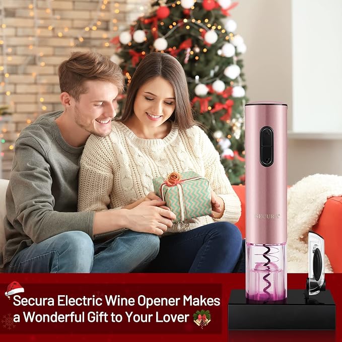 Secura Electric Wine Opener, Automatic Electric Wine Bottle Corkscrew Opener - Image 9