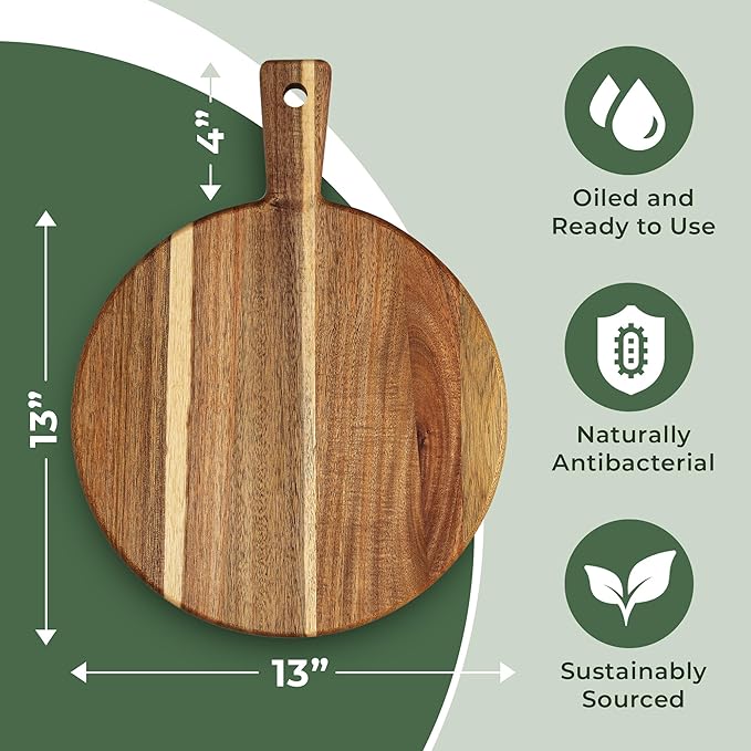 Acacia Wood Cutting Board and Chopping Board - Image 3