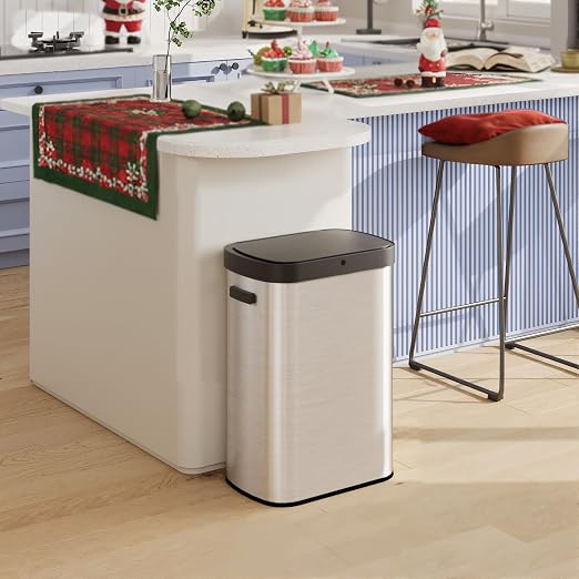 WLIVE 13 Gallon Trash Can, 50 Liter Large Capacity Motion Sensor Automatic - Image 2