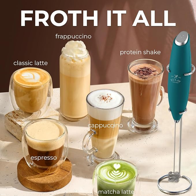 Zulay Kitchen Patented Tornado Triple Whisk Milk Frother - Image 5