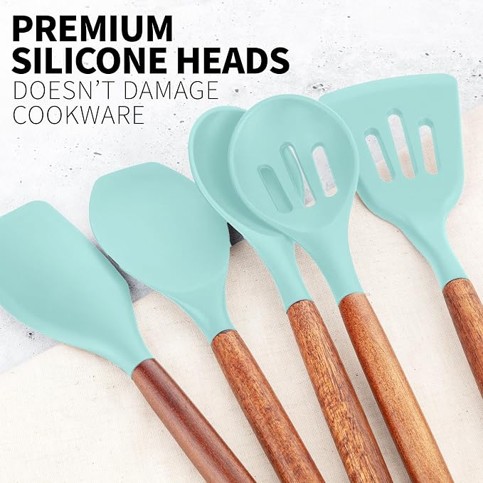 Zulay Kitchen Non-Stick Cooking Utensils Set - Image 9