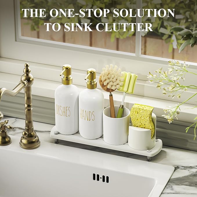 Cisily Kitchen Soap Dispenser Set Comes - Image 4
