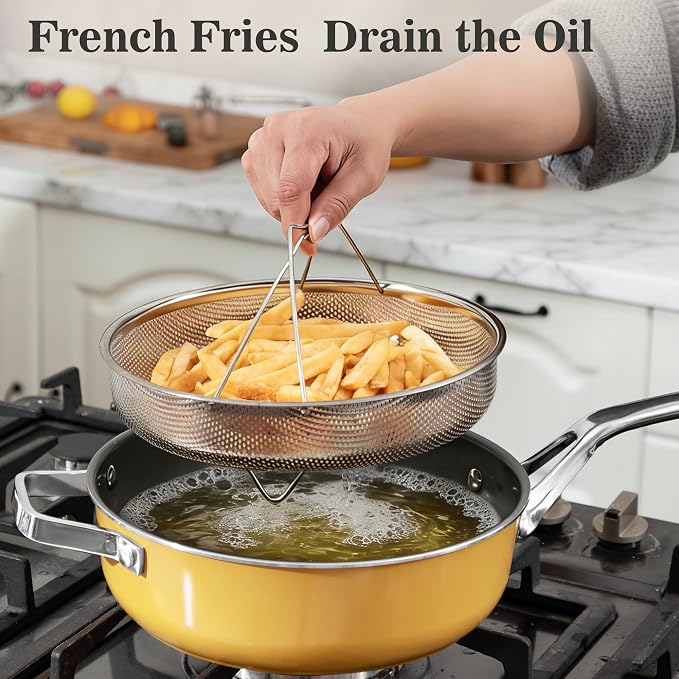 10-Inch Ceramic Non-Stick Cookware Set, 8-in-1 Multifunctional Cookware - Image 7