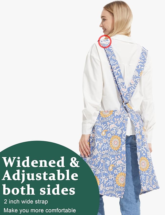 Cozy Adjustable Cross Back Aprons - Image 3