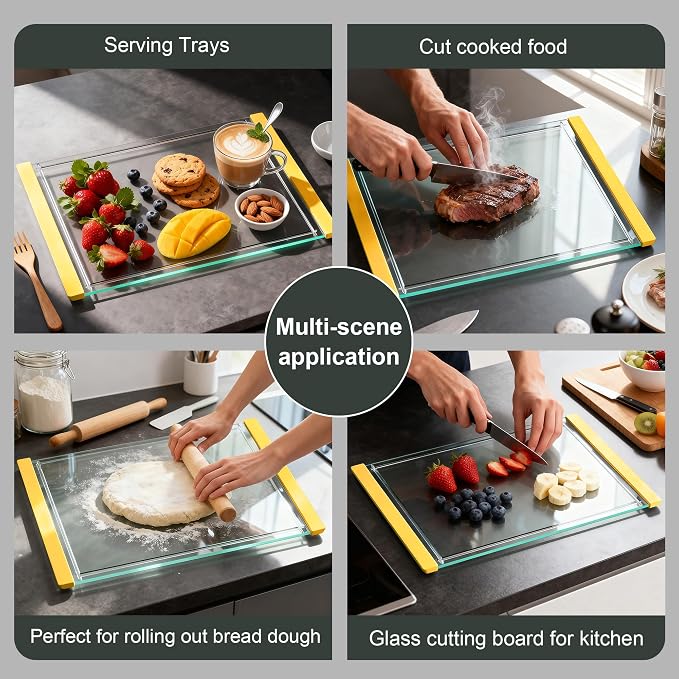 Tempered Glass Cutting Board Set - Image 3