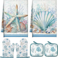 Jingmore 6 Pcs Kitchen Decor Set Accessorie Farmhouse Kitchen Towels Pot by Jingmore