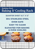 Ultra Cuisine Stainless Steel 8.5 x 12-inch Cooling and Baking Rack by UltraCuisine