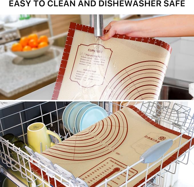 Silicone Baking Mat, Reusable Food Grade Silicone Counter Mat - Image 5