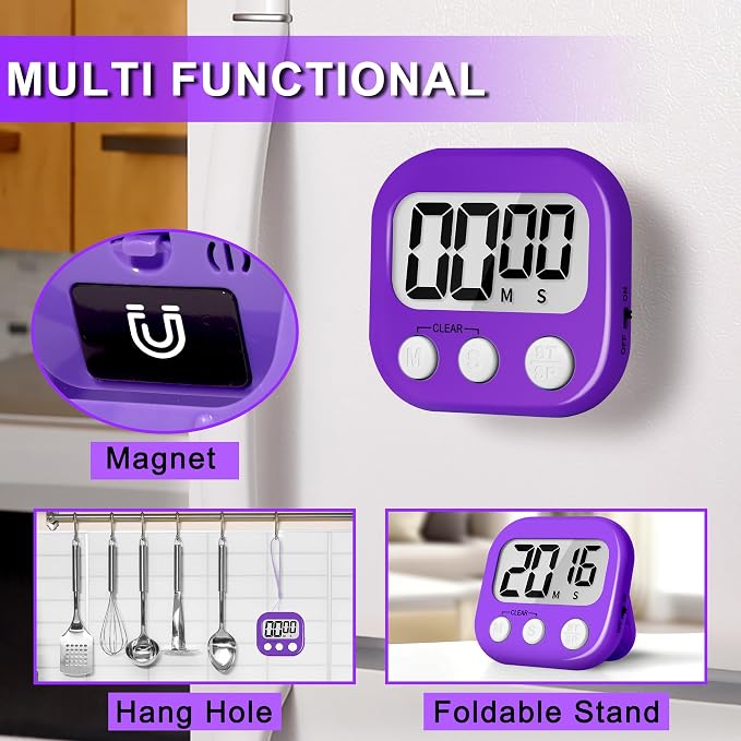 ZILLEEN Classroom Timer for Kids Teachers 2 Pack Digital Timers - Image 2