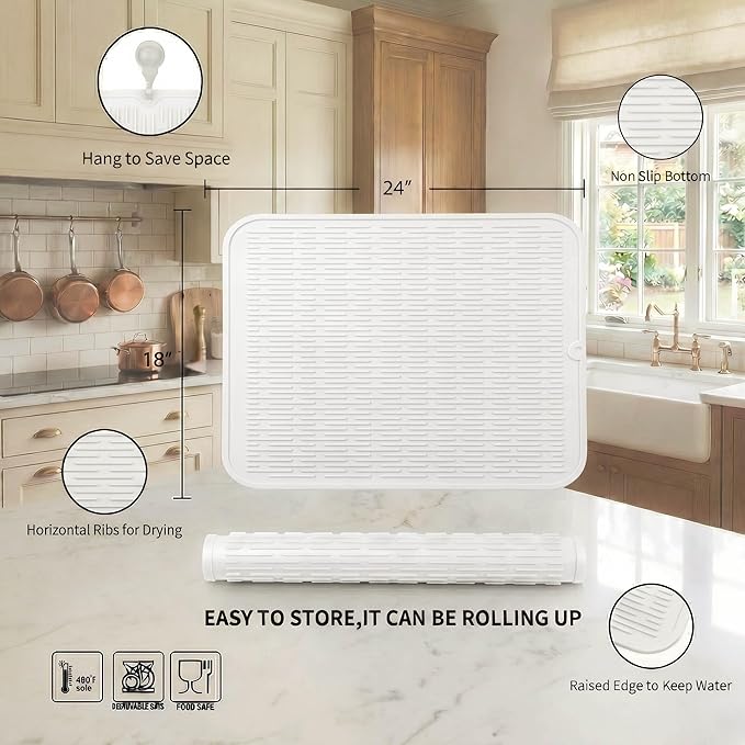 MicoYang Silicone Dish Drying Mat - Image 2