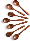 7 PCS Wooden Spoons for Honey, 6.7 inch Small Wooden Spoons by HEFILD