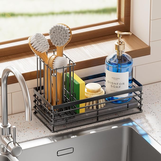 Yofidra Sponge Holder for Kitchen Sink, Sink Caddy Organizer - Image 8
