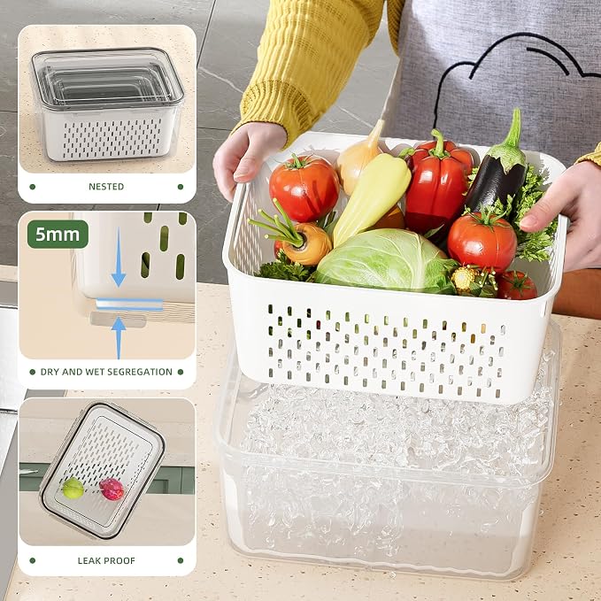 KEMETHY 5 Pack Fruit Storage Containers - Image 5