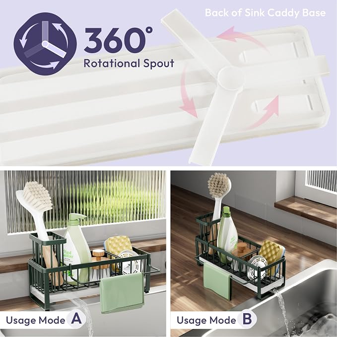 SWTYMIKI Sponge Holder for Kitchen Sink - Image 2