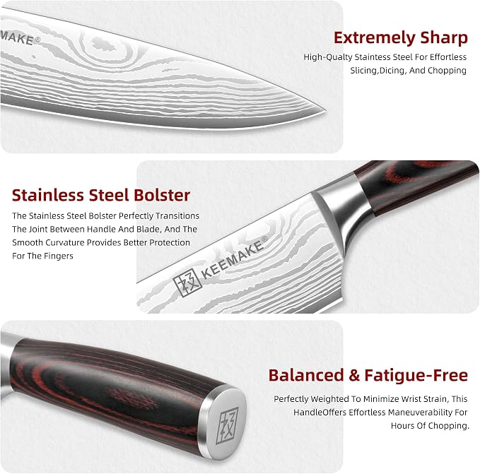 KEEMAKE 14-Piece Knife Set - Image 4