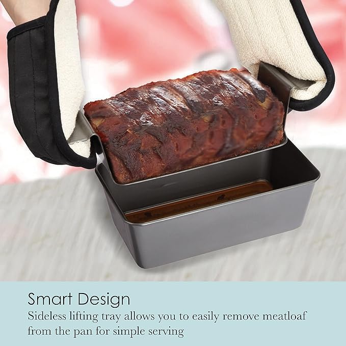 Chicago Metallic 2-Piece Healthy Meatloaf Pan - Image 3