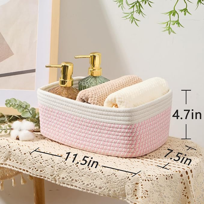 MiniArk Small Storage Baskets for Organizing | Closet Organizer Bins | Shelf - Image 3
