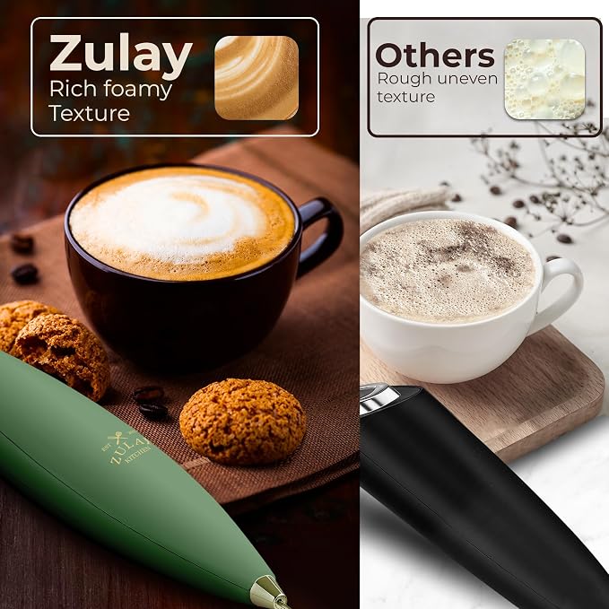 Zulay Kitchen Patented Tornado Triple Whisk Milk Frother - Image 6