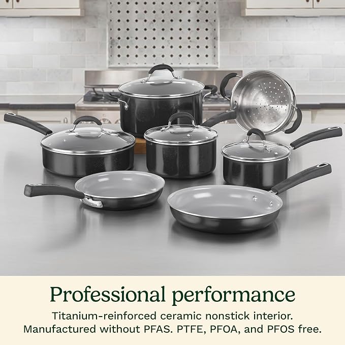 Cuisinart 11-Piece Nonstick Cookware Set, Ceramica XT - Image 2