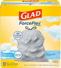 Glad ForceFlex Tall Kitchen Trash Bags, 13 Gallon, Fresh Clean by GladTrashFoodStorage