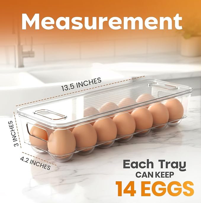 Utopia Home Egg Container With Lid and Handle - Image 2