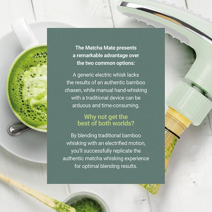 Matcha Mate Electric Powered Bamboo Whisk - Image 3