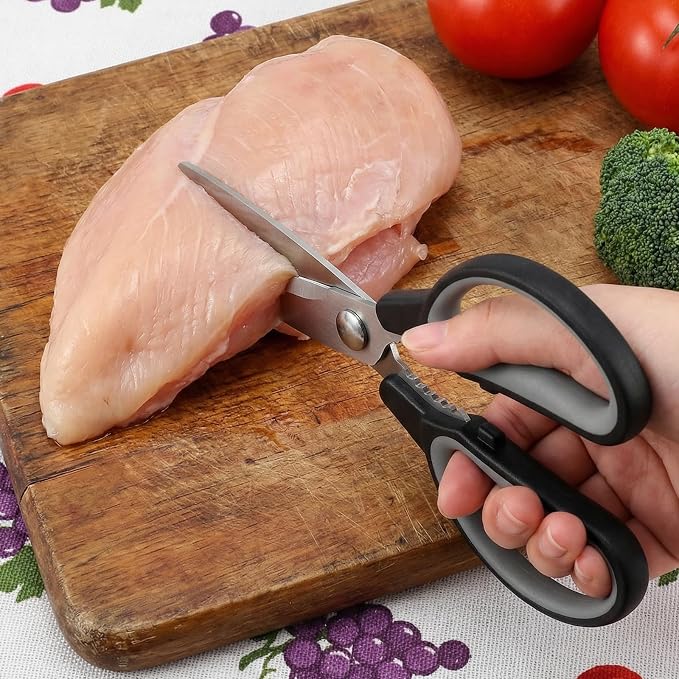 Kitchen Scissors, Sharp Stainless Steel Blades and Comfort-Grip Handles - Image 6