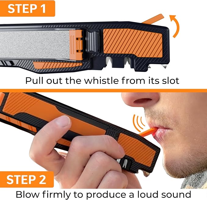 Orange Ninja Pocket Field Knife Sharpener – 8-in-1 Camping & Hunting EDC Knife - Image 8