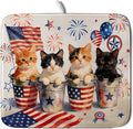 Happy 4th of July Patriotic Dish Drying Mat 16 x 18 In Independence Day Vintage by Giwawa
