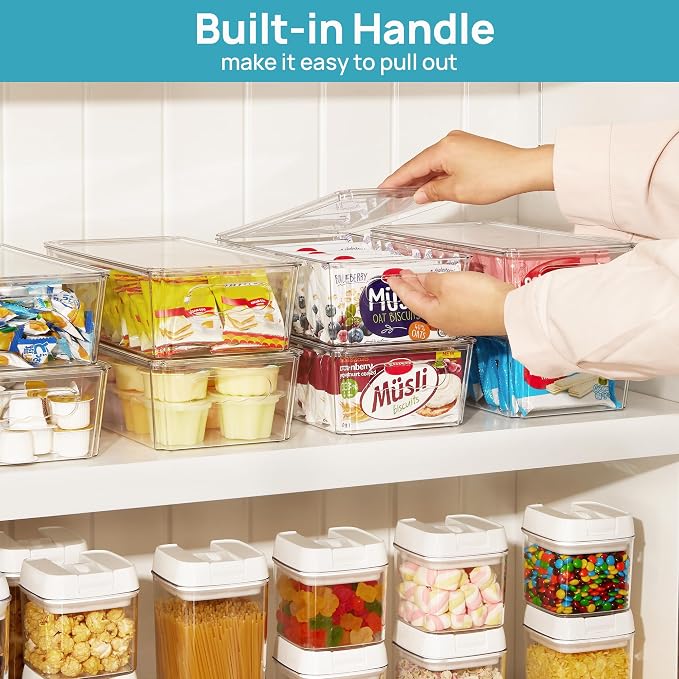 Vtopmart 10pcs Clear Organizers and Storage Bins - Image 6