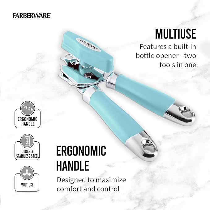 Farberware Pro 2 Can Opener, Aqua Sky, One Size - Image 2
