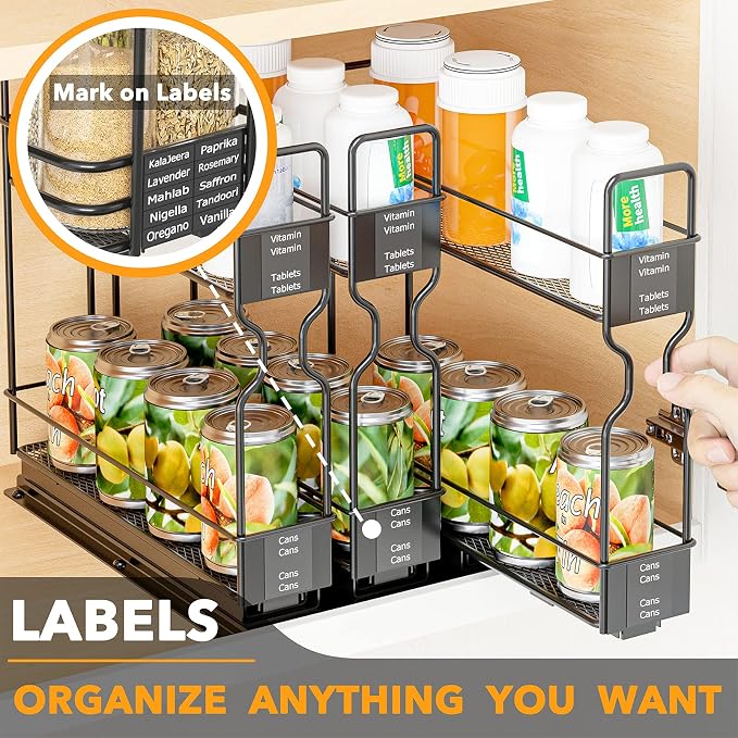 SpaceAid Pull Out Spice Rack Organizer - Image 6