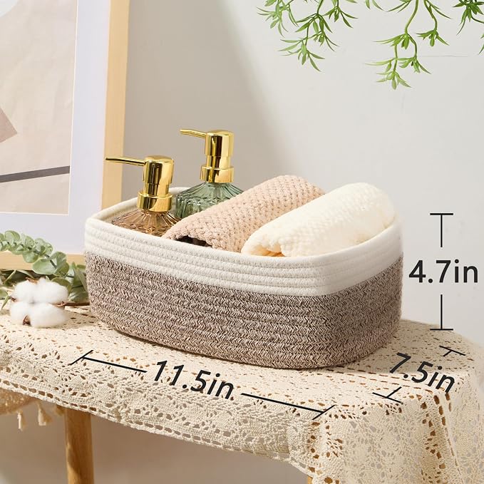MiniArk Small Storage Baskets for Organizing | Closet Organizer Bins | Shelf - Image 3