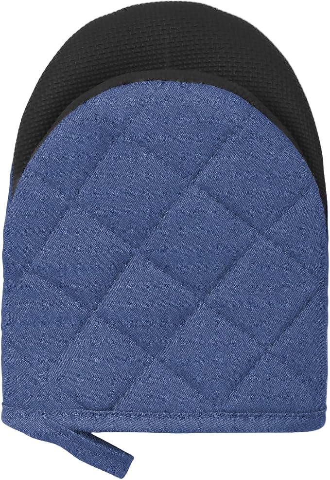 Short Oven Mitts, Heat Resistant 500°F, Silicone Grip Kitchen Gloves, Non-Slip - Image 6