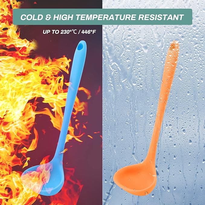 5 Pieces Silicone Ladles for Cooking - Image 2