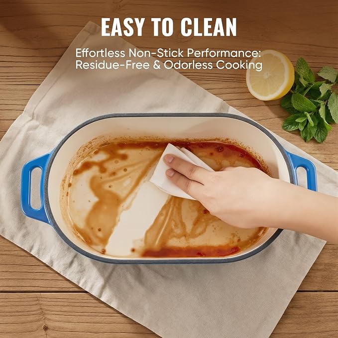 Dutch Oven for Bread Baking, 3.4 QT Bread Dutch Oven for Sourdough, Enamelled - Image 4