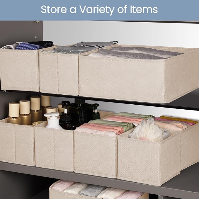 Criusia Drawer Organizer Clothes, 16 Pack Underwear Drawer Organizers, Foldable - Image 8
