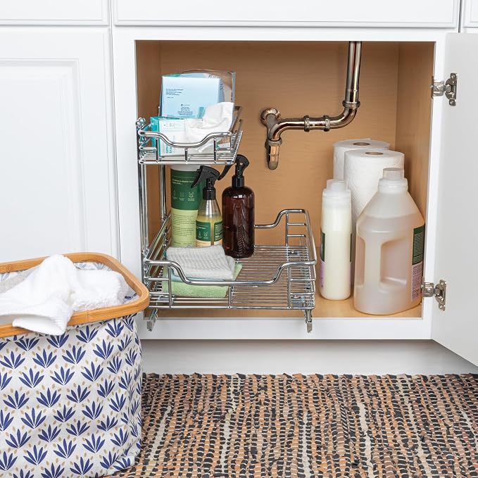 Household Essentials Glidez Multipurpose Chrome-Plated Steel Pull-Out/Slide-Out - Image 4