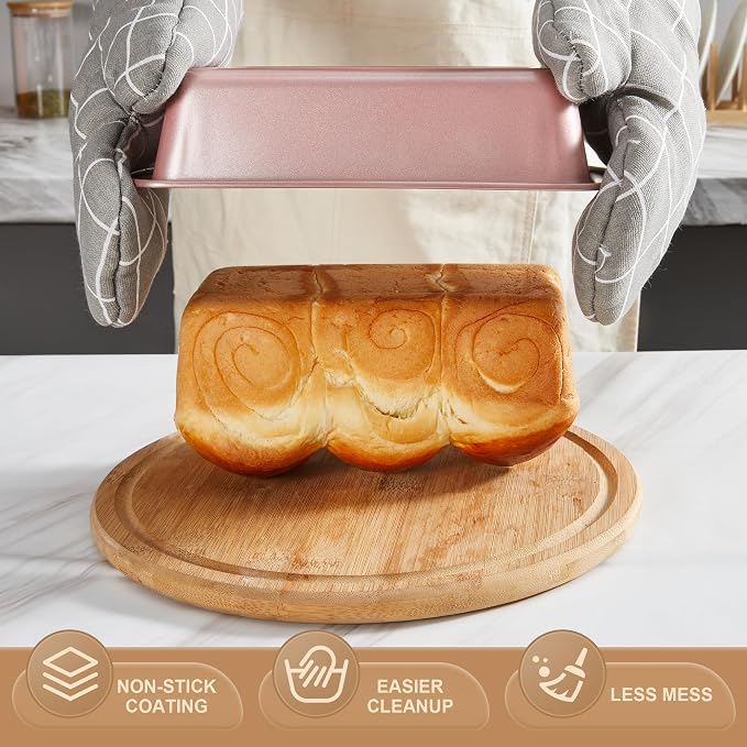 HONGBAKE Bakeware Sets, Baking Pans Set, Nonstick Oven Pan - Image 4