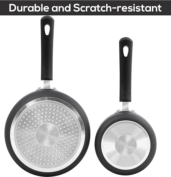 Utopia Kitchen Nonstick Stock Pot Saucepan Set - Image 4