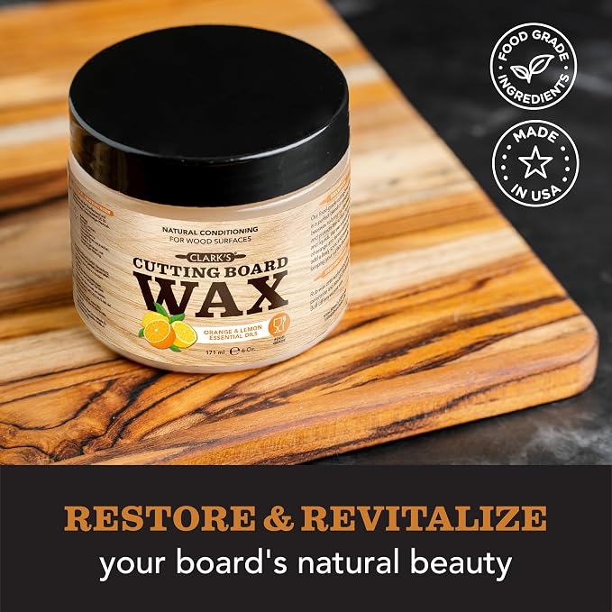 CLARK'S Cutting Board Oil And Wax Kit - Image 3