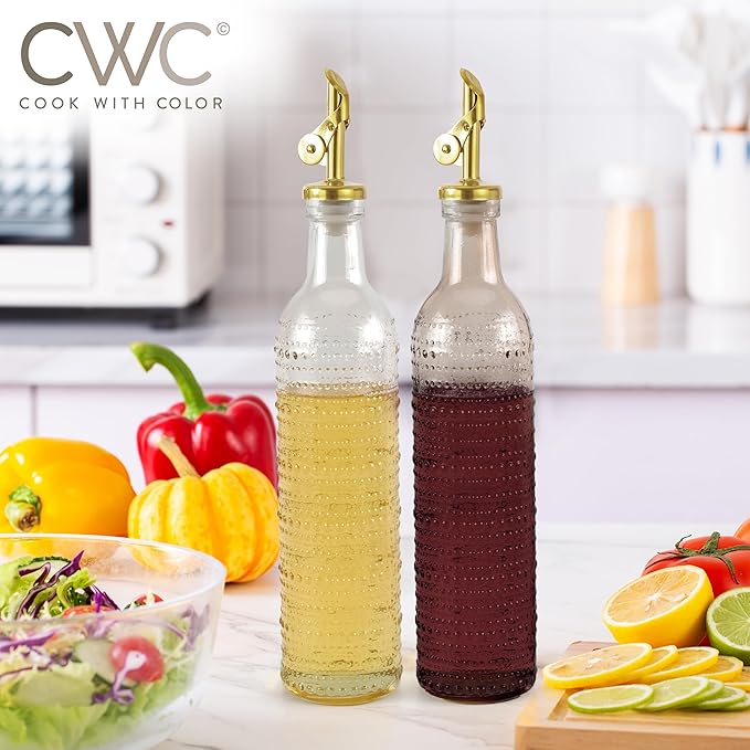 COOK WITH COLOR Glass Olive Oil Bottle Dispenser - Image 4