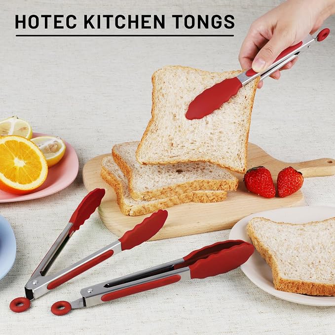Hotec Mini Silicone Kitchen Tongs - Image 6